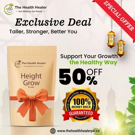 Health Healer Height Growth Powder 100g – Ayurvedic Herbal Supplement