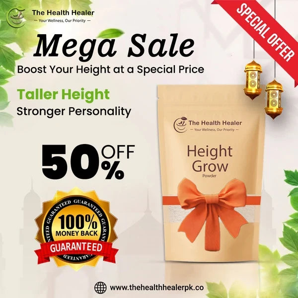 Health Healer Height Growth Powder 100g – Ayurvedic Herbal Supplement